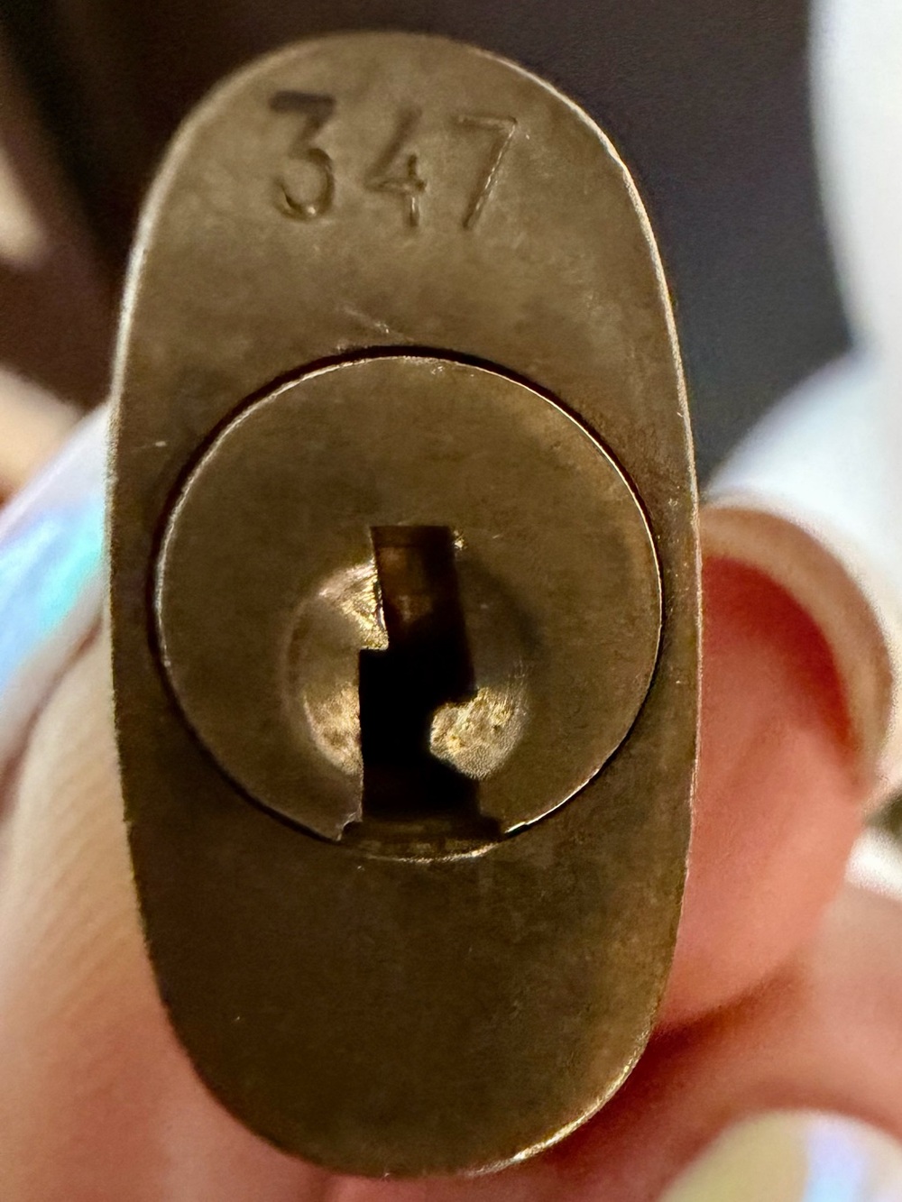 Louis Vuitton Padlock Pendant Necklace with Crystal Ring, Lock #347 - Picture 4 of 4
